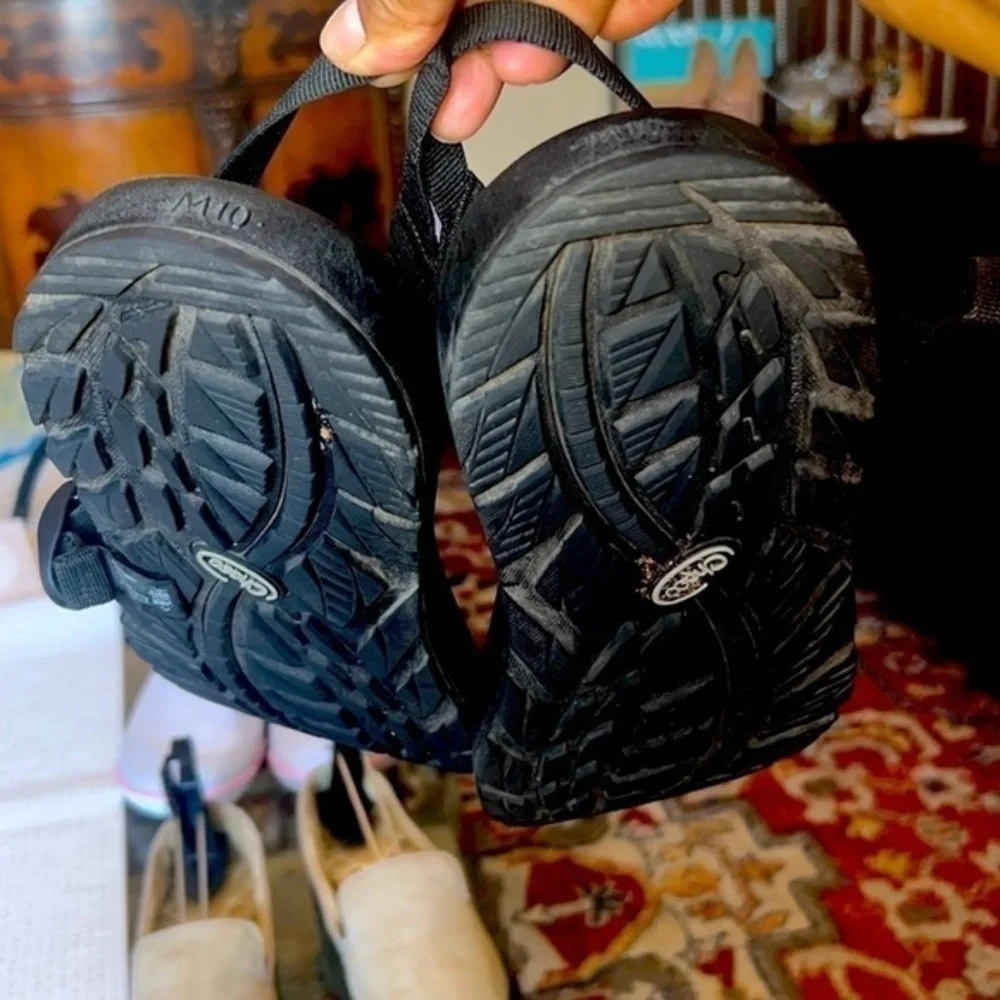 Chaco J106639 Chaco Men's Tegu Black Slides Excellent Pre-Owned Condition Sz 10M